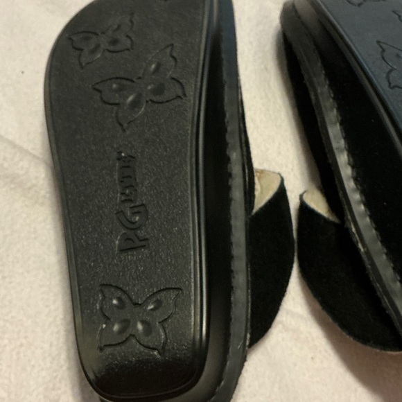 Alegria Black Mules with Cream Lining - Picture 4 of 4